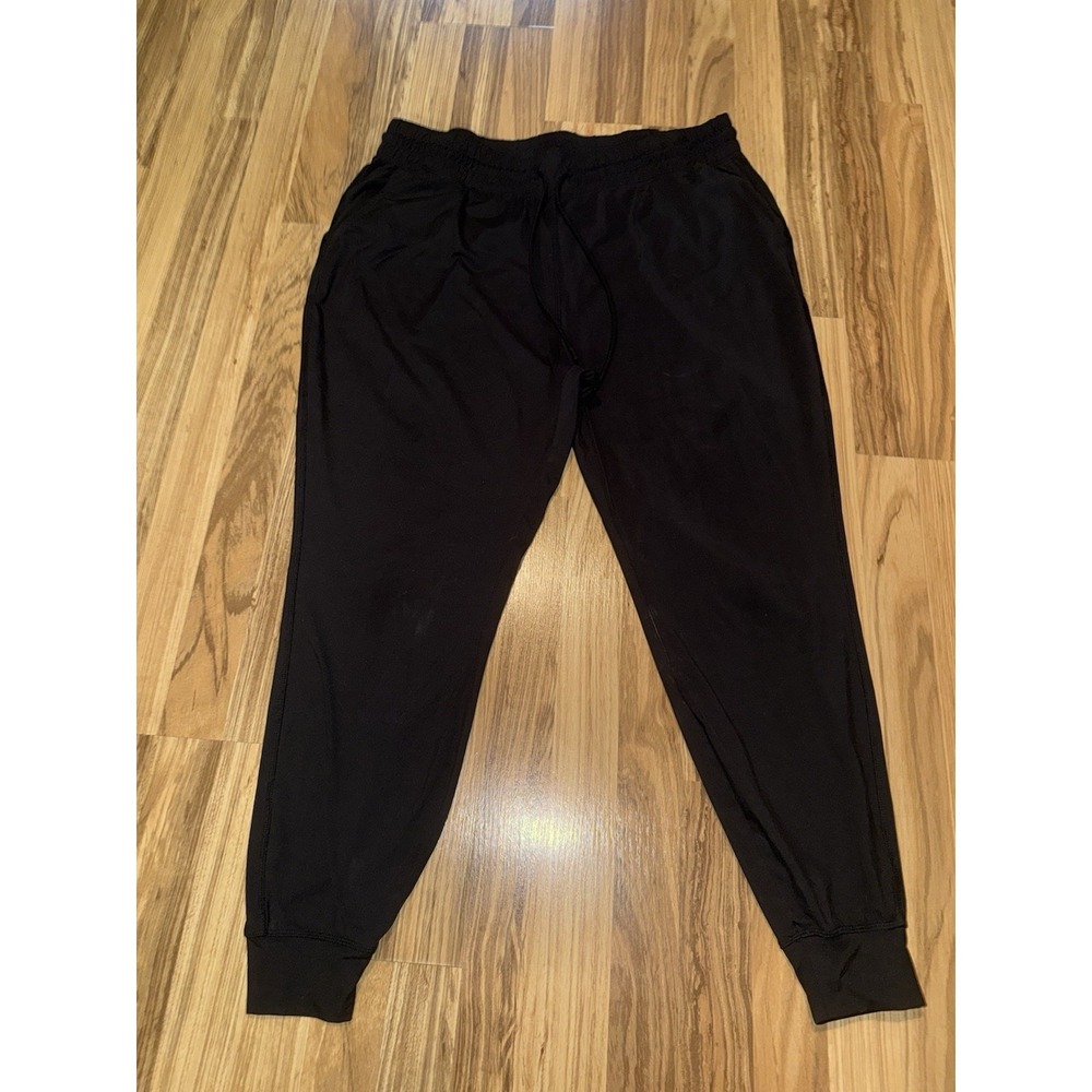 Fabletics Women's 1X XXL Fleece to Go Sweatpants Black Joggers Pockets